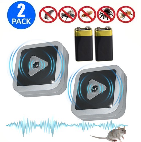 2pc ultrasonic mouse repeller - 2pc,