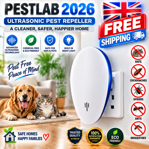 Ultrasonic pest repeller - pest, plug