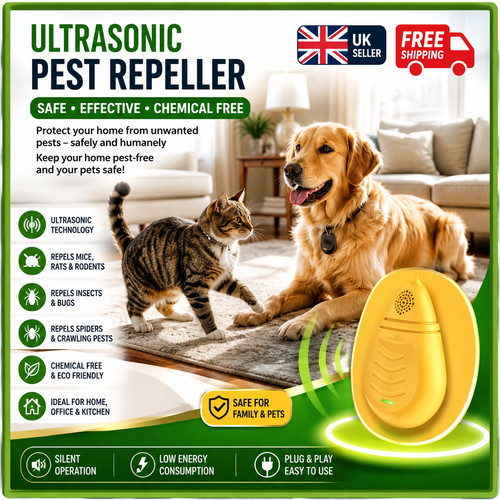 Ultrasonic pest repeller plug - ultrasonic,